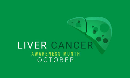 Liver cancer awareness month. background, banner, card, poster, template. Vector illustration.のイラスト素材