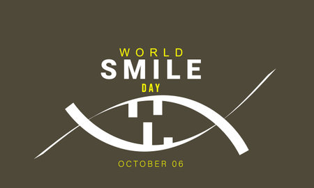 World Smile day. background, banner, card, poster, template. Vector illustration.のイラスト素材