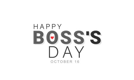 National Boss's Day. background, banner, card, poster, template. Vector illustration.のイラスト素材