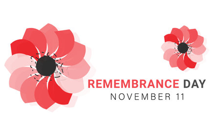 Remembrance Day. background, banner, card, poster, template. Vector illustration.のイラスト素材