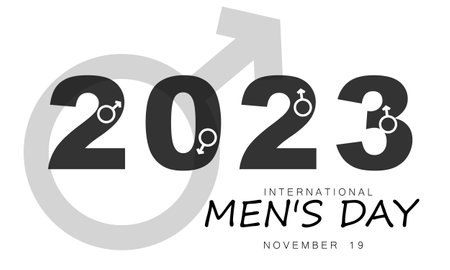 International Men's Day. background, banner, card, poster, template. Vector illustration.