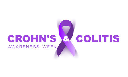 Crohn's and Colitis Awareness Week. background, banner, card, poster, template. Vector illustration.のイラスト素材