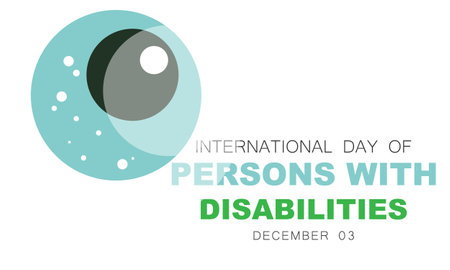 International Day of Persons with Disabilities. background, banner, card, poster, template. Vector illustration.のイラスト素材