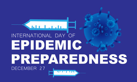 International day of Epidemic Preparedness. background, banner, card, poster, template. Vector illustration.のイラスト素材
