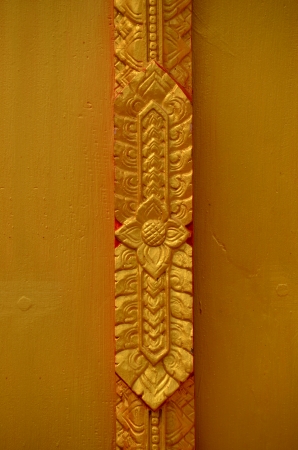 Thai Buddhist temple gold backgroundの写真素材