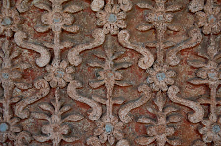 Old wall flowerの写真素材