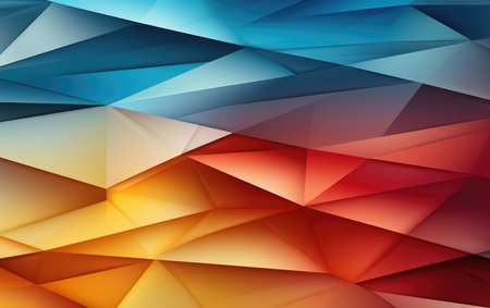 Abstract irregular polygon background with full colorの素材