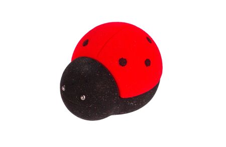 Close up of a lady bug toyの写真素材