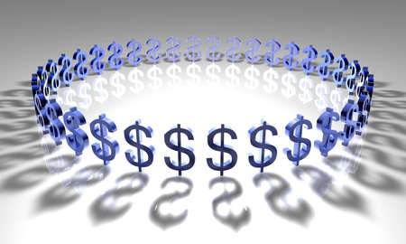 Dollar Circleの写真素材