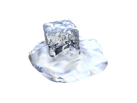 Melting - isolatedの写真素材