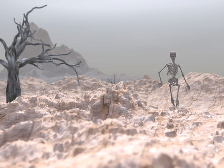 March of a Skelleton の写真素材