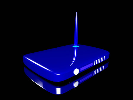 Wireless Network Routerの写真素材