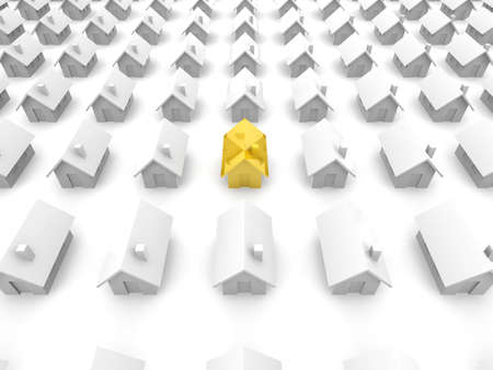 Golden house の写真素材