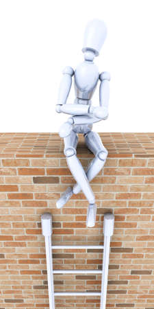 Sitting on the Top	の写真素材