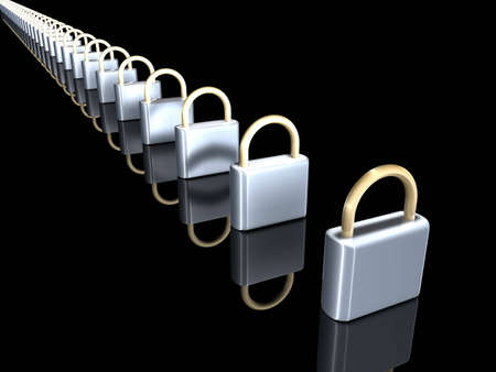 Padlocks		の写真素材