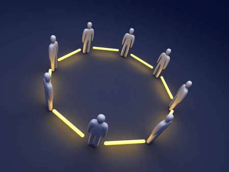 Connected Teamの写真素材