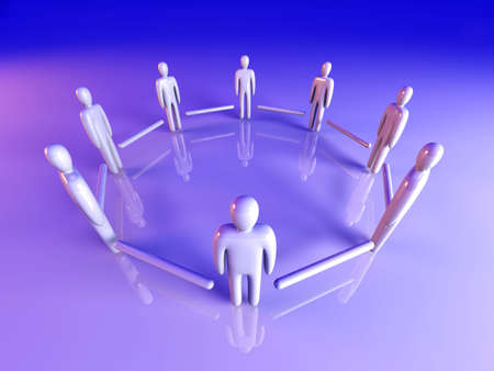 Connected Teamの写真素材