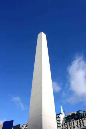 The famous Obelisco of Buenos Aires, Argentina.の写真素材