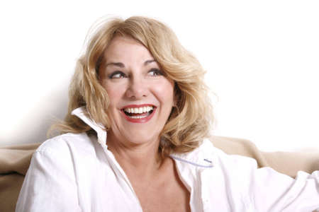 Portrait of a mature woman.の写真素材