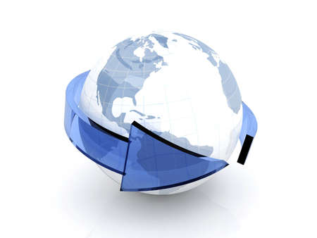 3D rendered Illustration. Isolated on white.