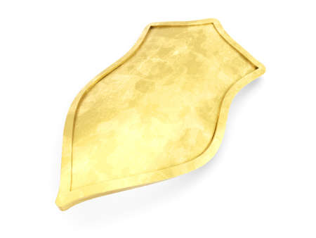 3D rendered Illustration. A fantasy metal shield.の写真素材