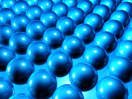 3D rendered Illustration. Abstract background of infinite spheres.の写真素材