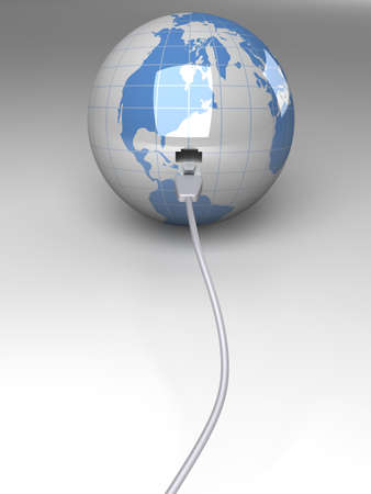 Fast Connections. 3D rendered Illustration. の写真素材