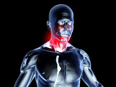 Medical Illustration. 3D rendered Illustration. Isolated on black.