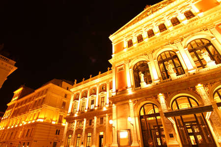 The Opera house in Vienna, Austria, Europe.のeditorial素材