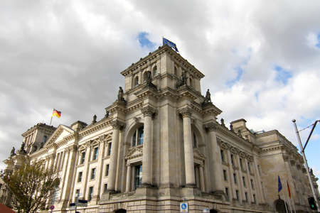 The Reichstags Building in Berlin, Germany. The Headquarter of the german Government.のeditorial素材