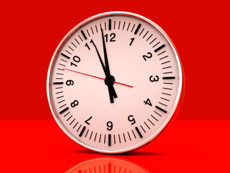 A Clock. 3D rendered Illustration.