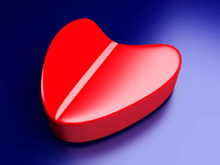 Love Pill. 3D rendered Illustration.の写真素材