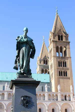 Digital Photo of the historic Cathedral in Pecs, Hungary 