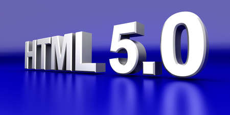 HTML 5 0  3D rendered Illustration   