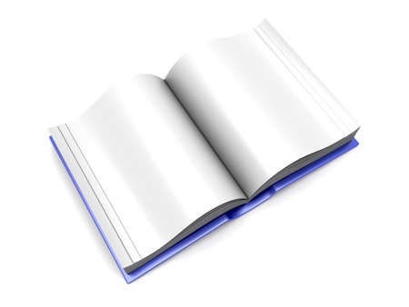 A open Book  3D rendered Illustration 