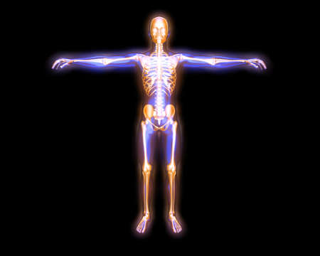3D rendered visualization of the energy   astral body の写真素材