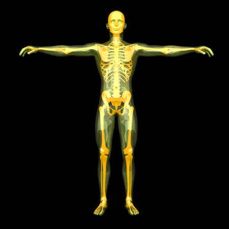 3D rendered visualization of the energy   astral body の写真素材