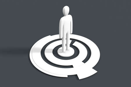 Social Icon identity  3D rendered Illustration  