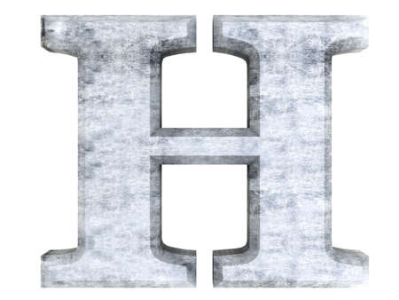 A metallic and isolated Letter  3D rendered Illustration の写真素材