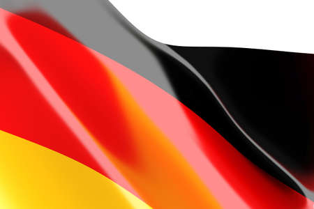 A german flag  3d rendered Illustration の写真素材