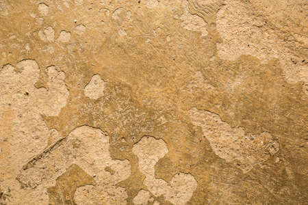 A wasted and grungy painted concrete wall background.