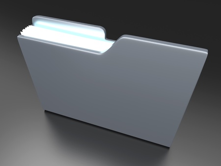 A File / Folder. 3D illustration.の写真素材