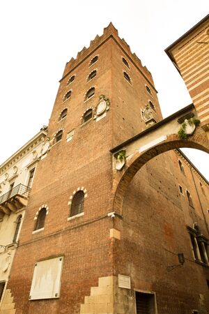 Historic architecture in Verona, Italy.の写真素材