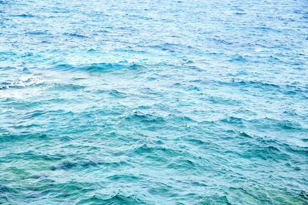View on the wavy ocean in Malta.