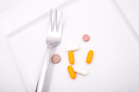 Pills or medication as a dietary supplementation.の写真素材