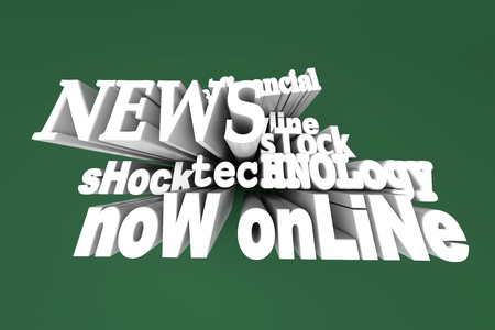 In the News  3D Illustration 