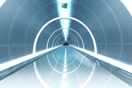A space station interior. 3d rendered illustration.の写真素材