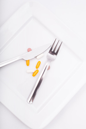 Pills or medication as a dietary supplementation.の写真素材