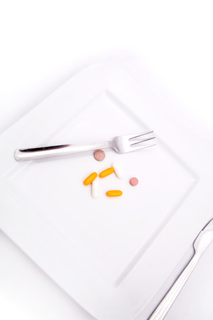 Pills or medication as a dietary supplementation.の写真素材