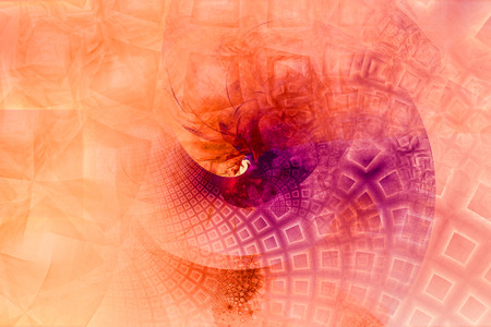 A abstract fractal background created using the recursive fractal flame algorithm.の写真素材